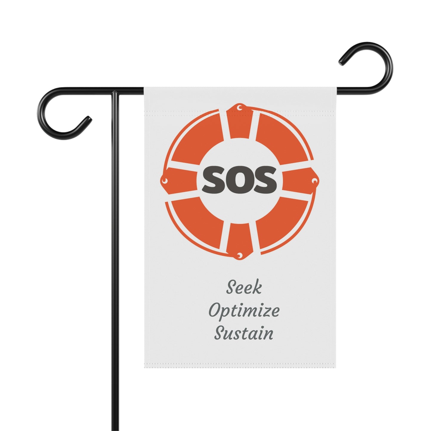 SOS Garden Flag 12" x 18"