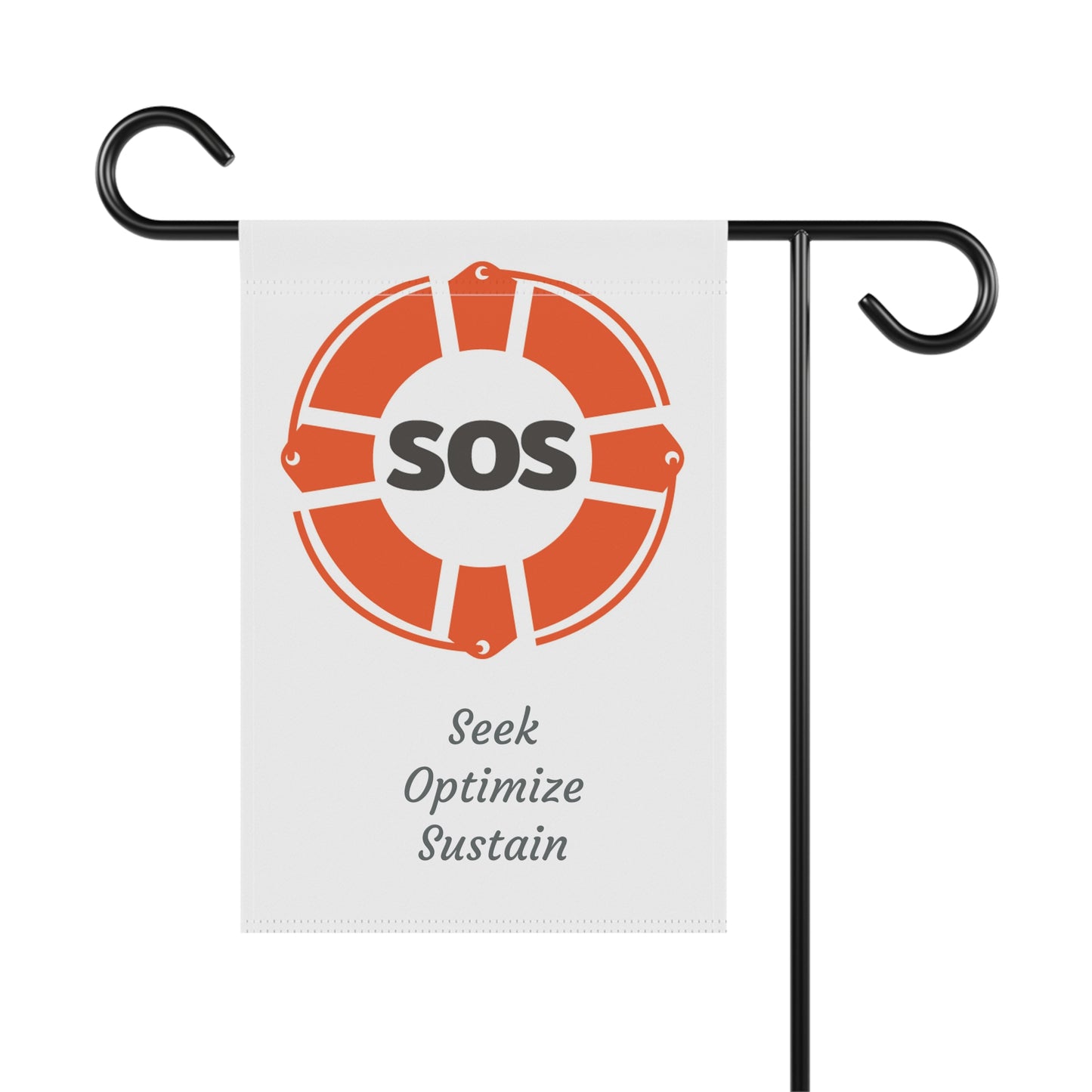 SOS Garden Flag 12" x 18"