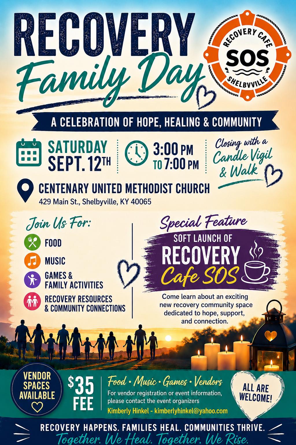 Family Recovery Day - Vendor Table
