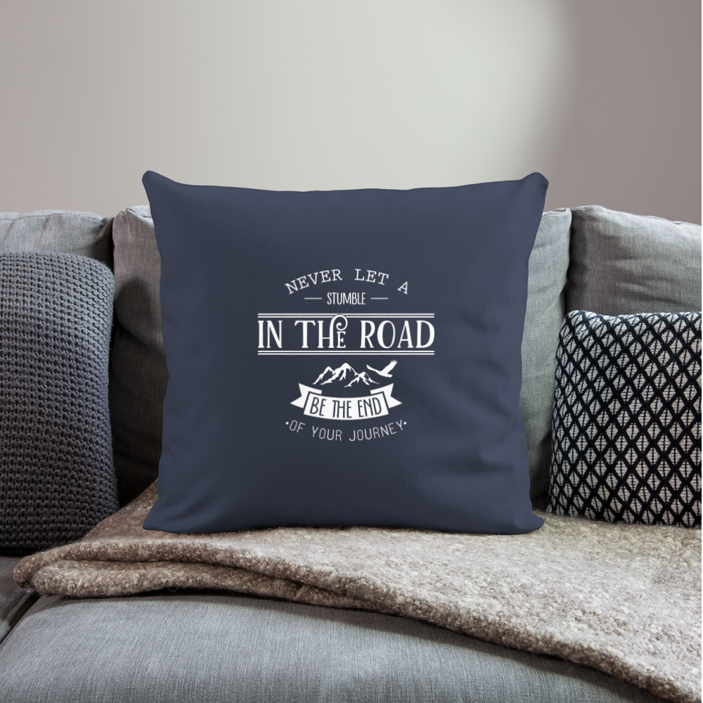 Throw Pillow Cover 18” x 18” - navy