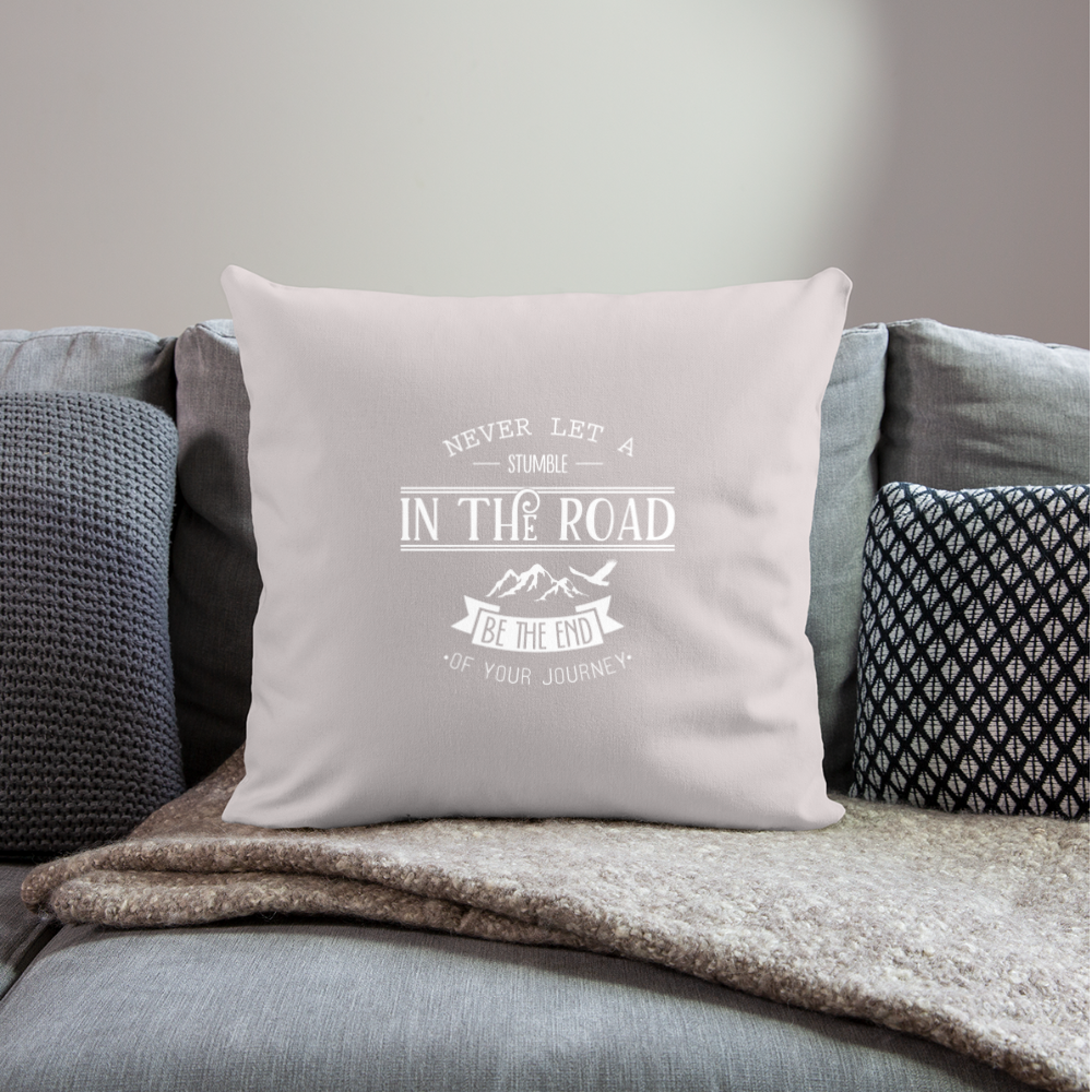 Throw Pillow Cover 18” x 18” - light taupe