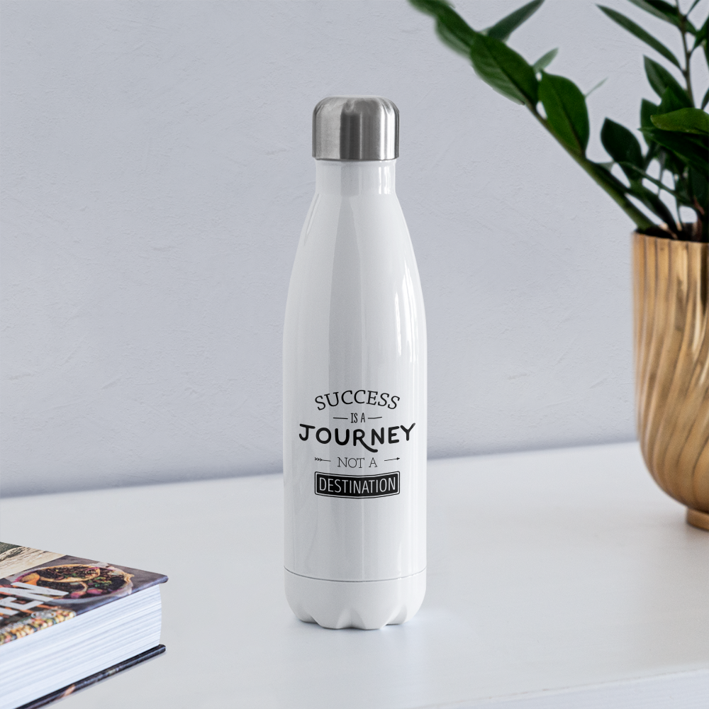 Insulated Stainless Steel Water Bottle - white