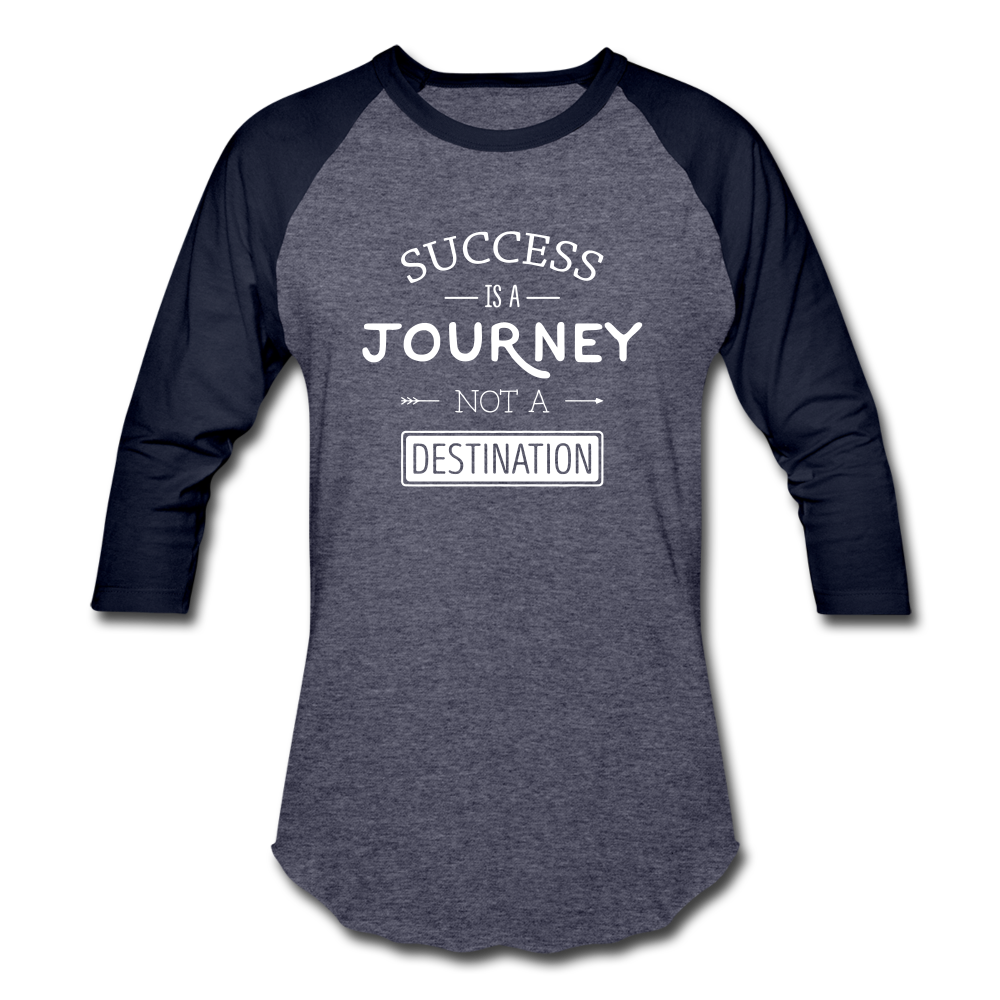Baseball T-Shirt - heather blue/navy