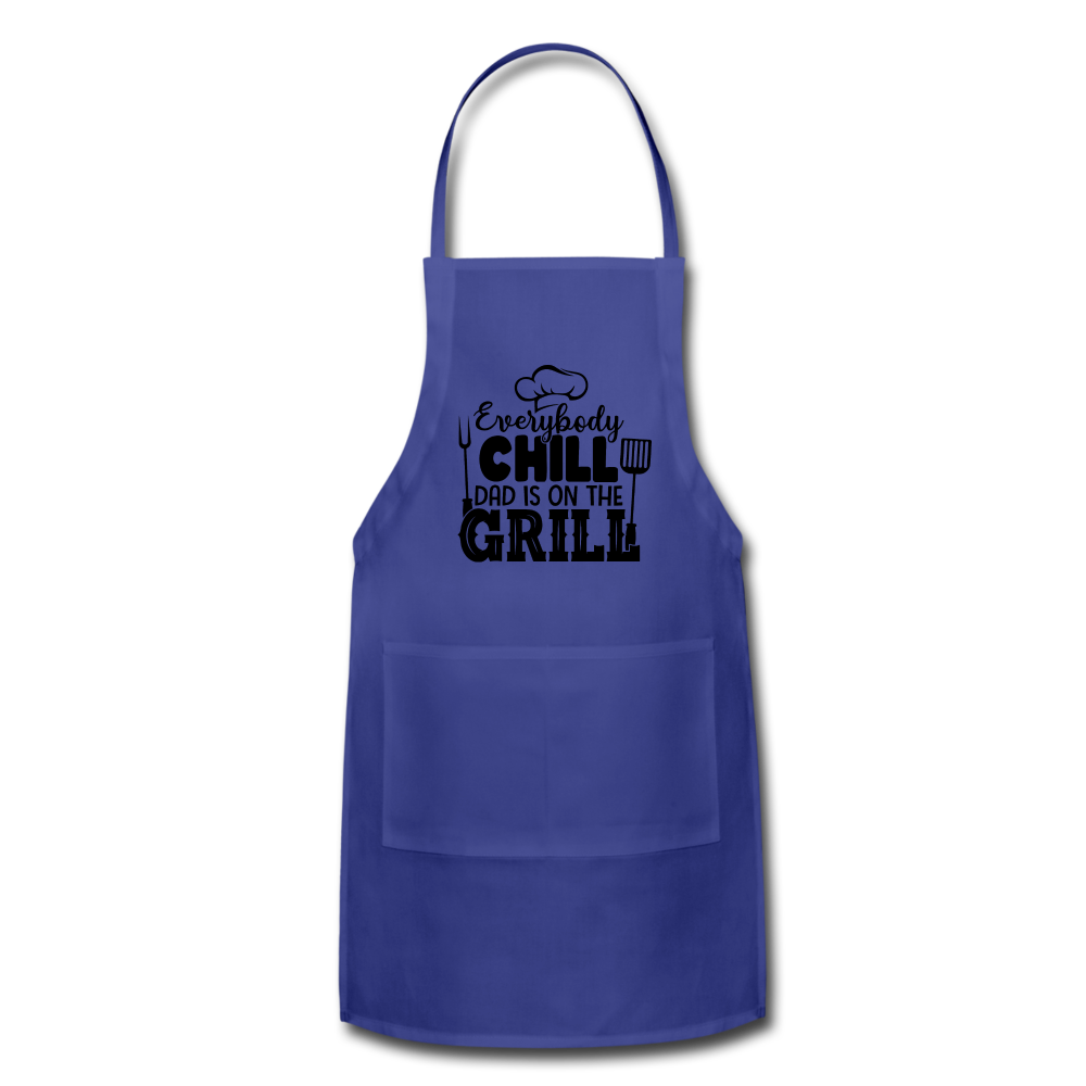 Adjustable Apron - royal blue