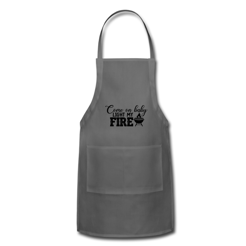Adjustable Apron - charcoal