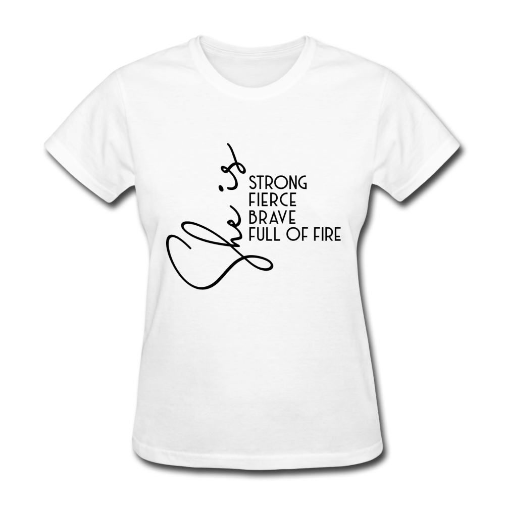 She is Strong Women's T-Shirt - white