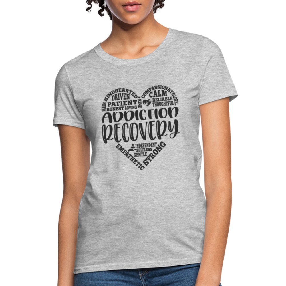 Addiction Recovery Women's T-Shirt - heather gray