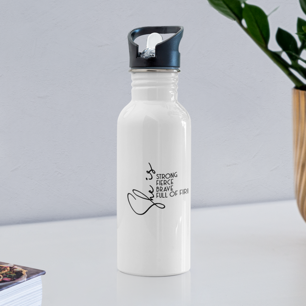 She is Water Bottle - white