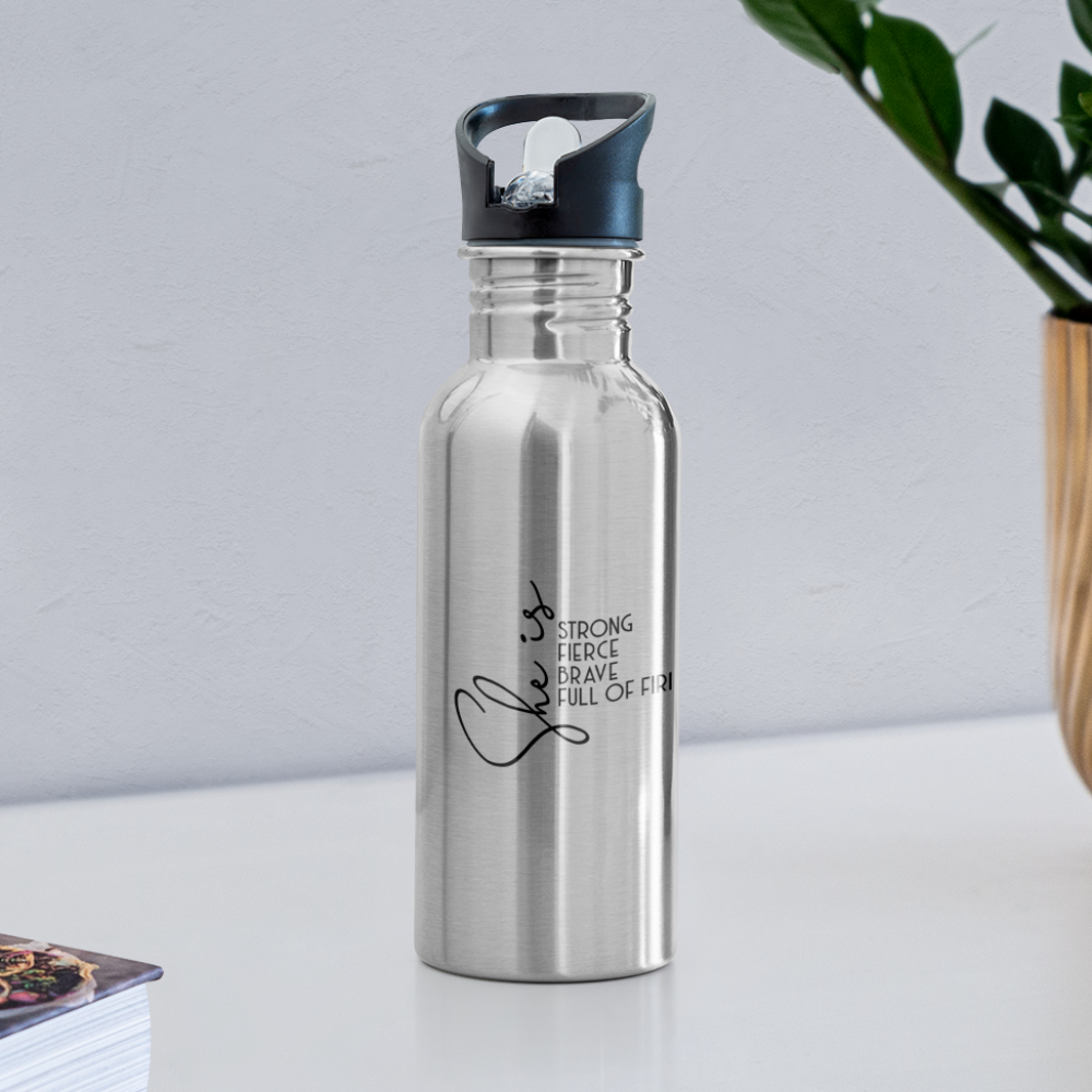 She is Water Bottle - silver