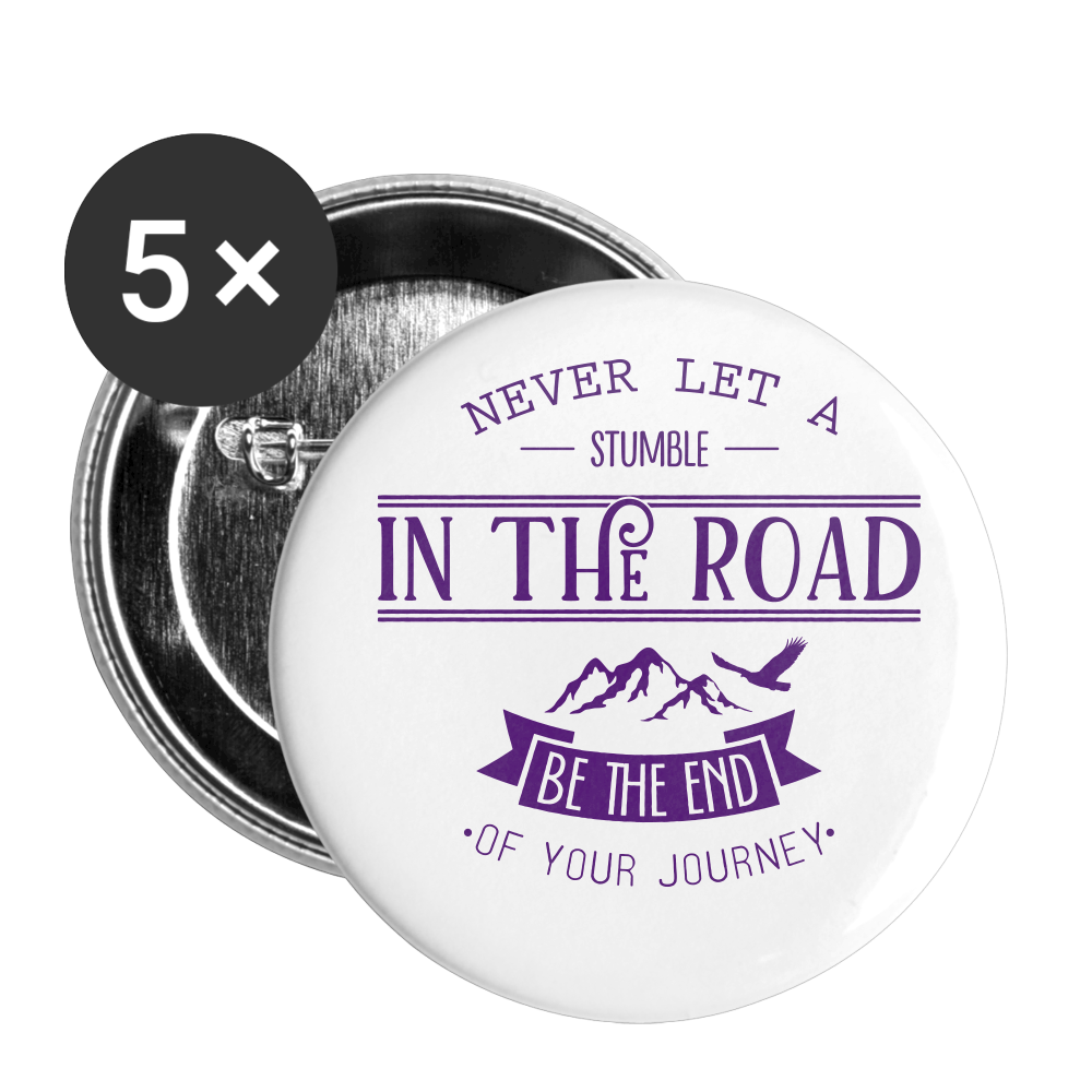 Buttons large 2.2'' (5-pack) - white