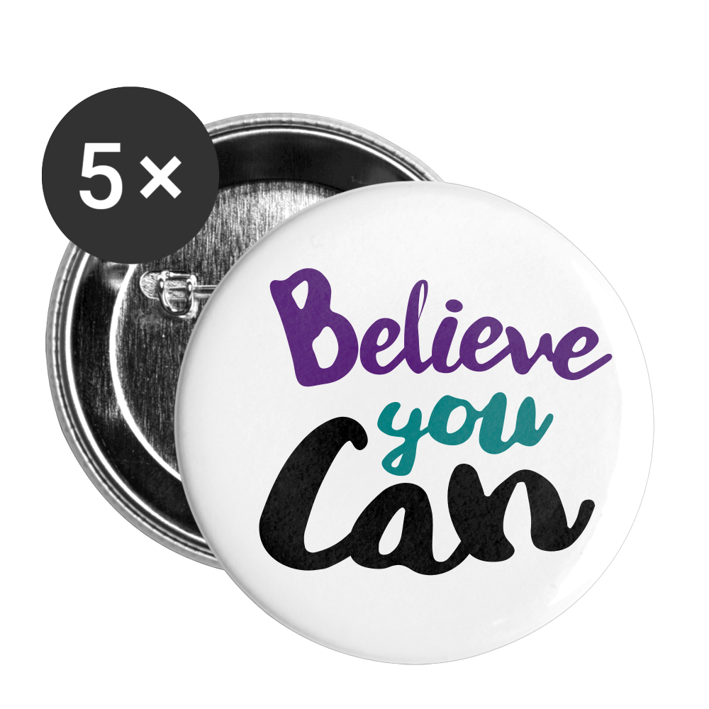 Buttons large 2.2'' (5-pack) - white