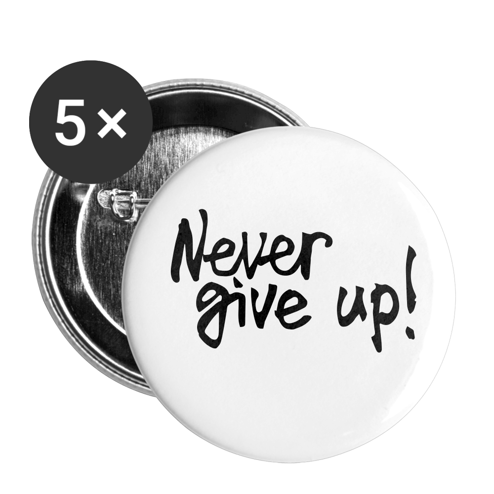 Buttons large 2.2'' (5-pack) - white