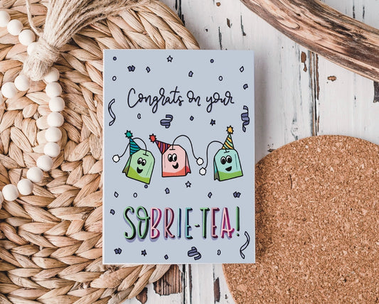 "Sobrie-tea" greeting card