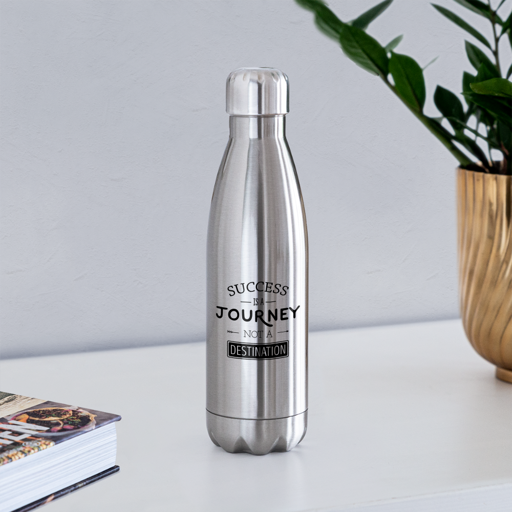 Insulated Stainless Steel Water Bottle - silver