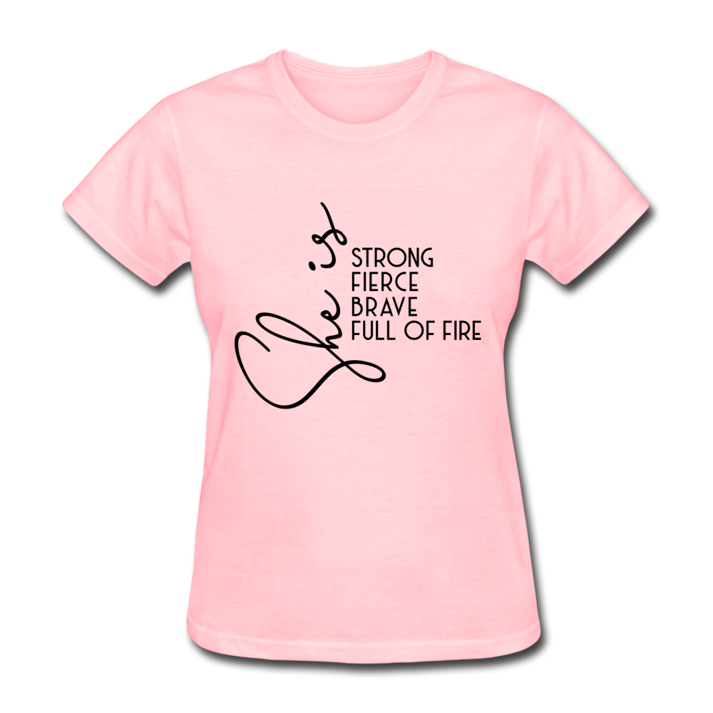 She is Strong Women's T-Shirt - pink