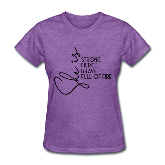 She is Strong Women's T-Shirt - purple heather