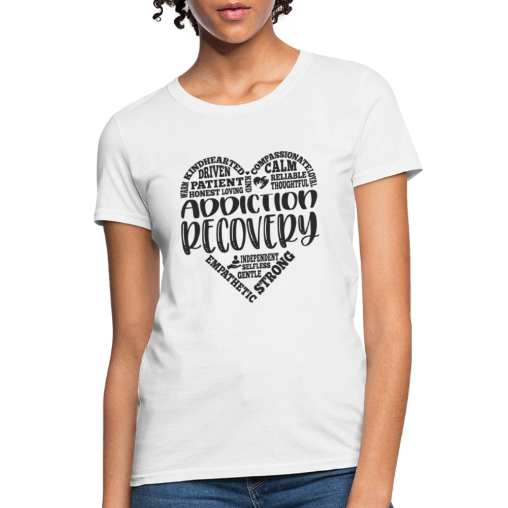 Addiction Recovery Women's T-Shirt - white