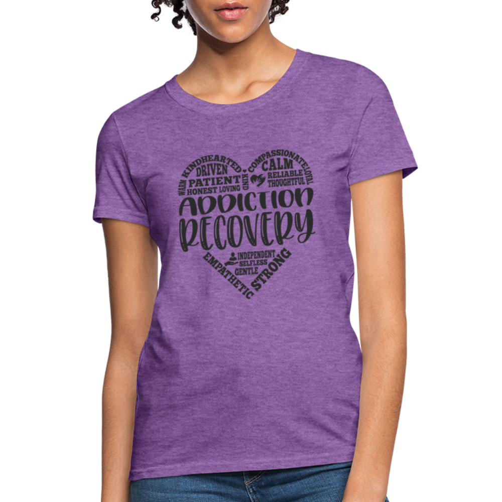 Addiction Recovery Women's T-Shirt - purple heather