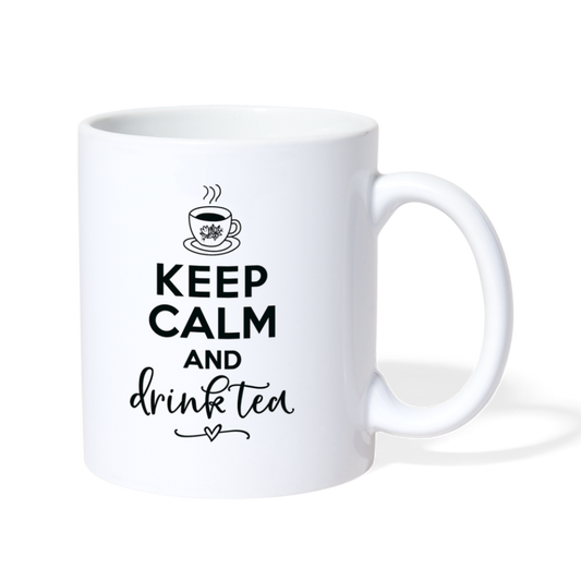 Keep Calm and Drink Tea Coffee/Tea Mug - white
