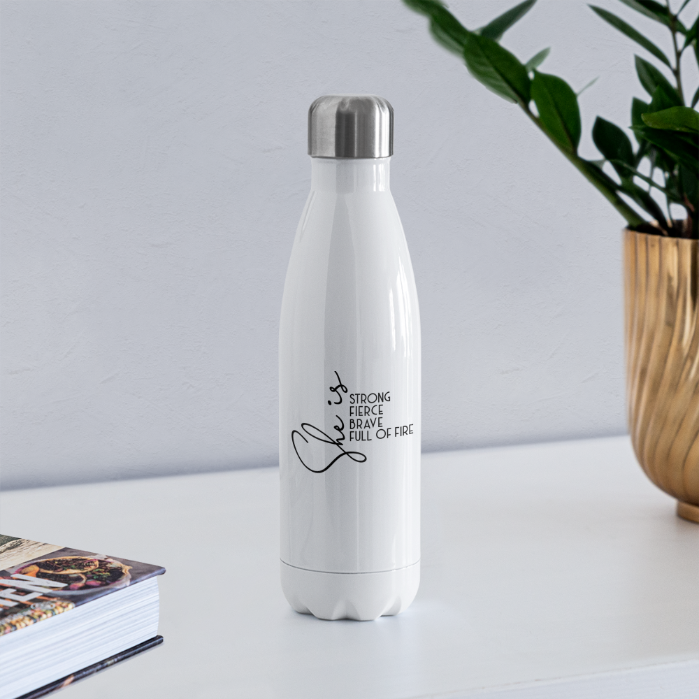 She is Insulated Stainless Steel Water Bottle - white