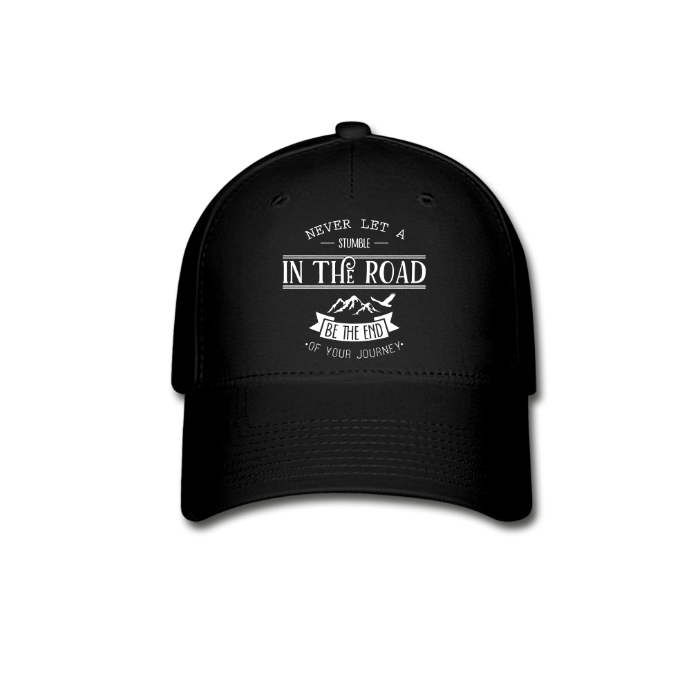 Stumble in the Road Baseball Cap - black
